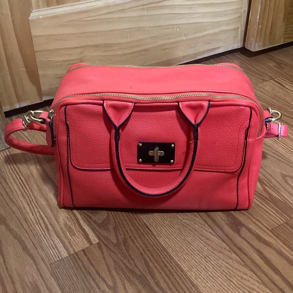 Neon Orange/Coral Purse